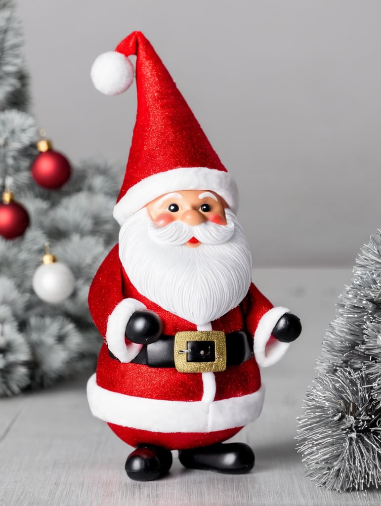 santa claus as a christmas toy for the christmas tree