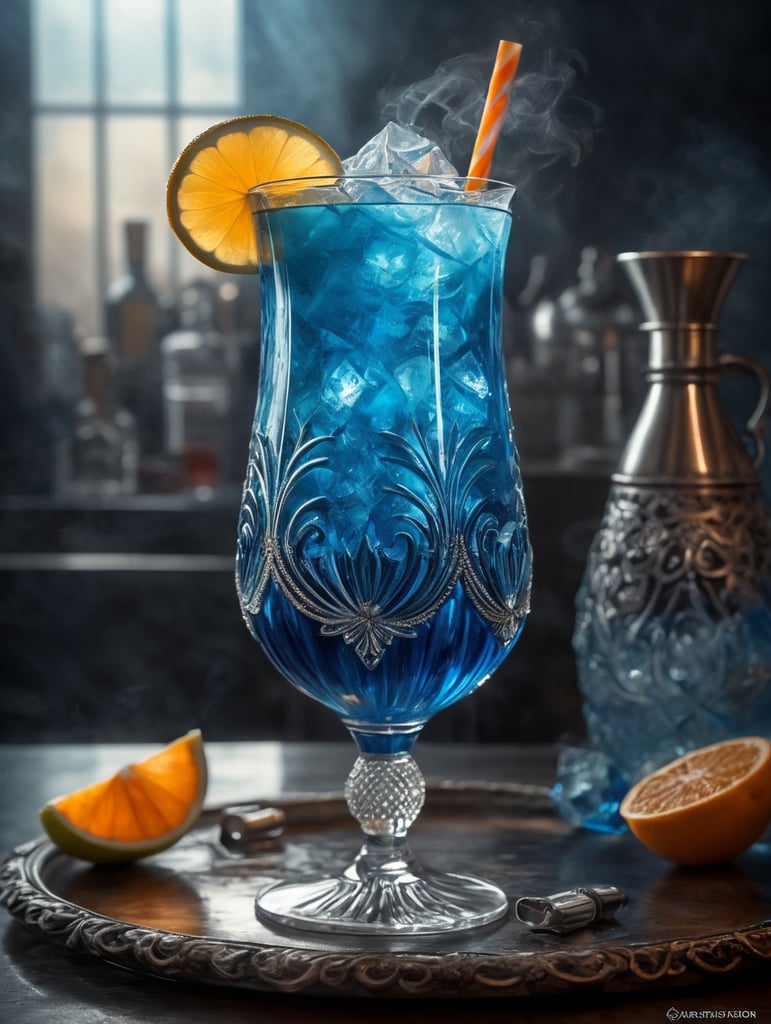 Cocktail blue mist