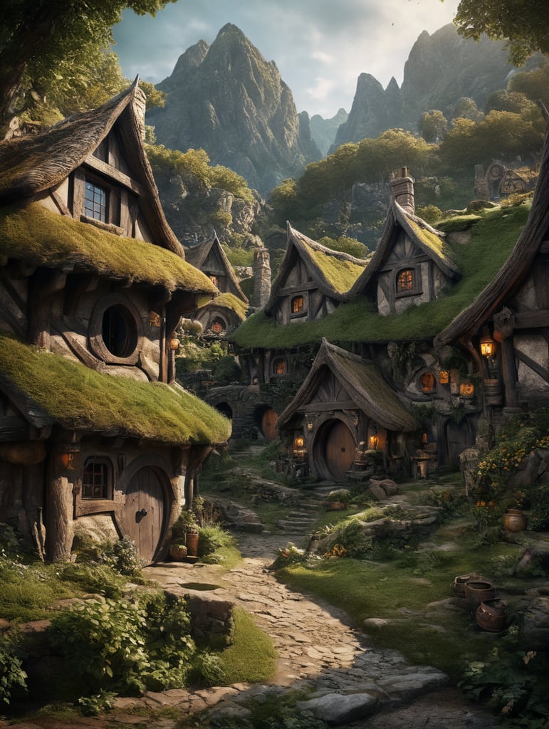 Magic hobbits village