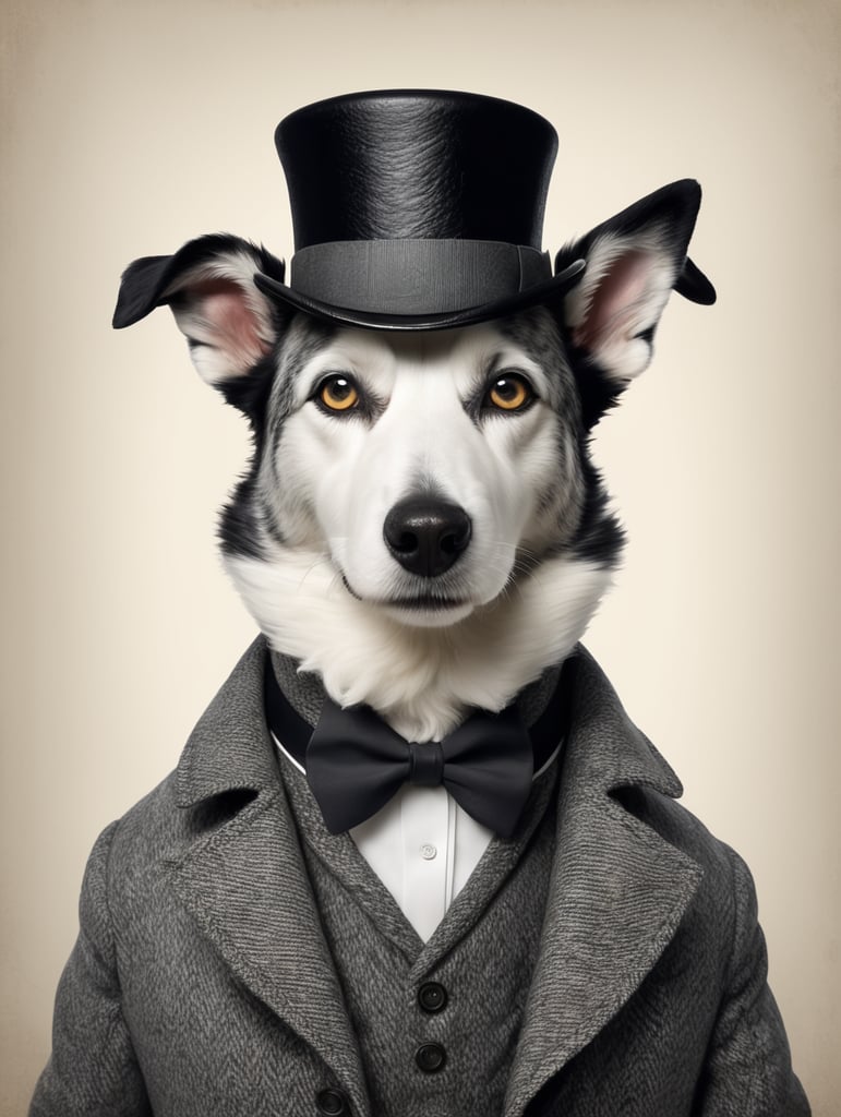 Create a digital illustration of an intelligent and stylish sheepdog that resembles the famous detective Sherlock Holmes. The sheepdog has a distinctive thick, curly fur that is predominantly grey with black and white accents, mimicking the texture of wool. It wears a classic British detective's outfit, including a tweed deerstalker hat and a matching tweed coat with a sophisticated and slightly whimsical touch. The dog's eyes are keen and observant, peering out from behind a pair of vintage round glasses. In its mouth, it holds an iconic curved pipe, and around its neck hangs a magnifying glass pendant. The sheepdog's stance is proud and dignified, with a slight tilt of the head, as if pondering a complex case. Its overall appearance exudes a combination of intelligence, curiosity, and a touch of mystery, reflecting the characteristics of the legendary sleuth Sherlock Holmes