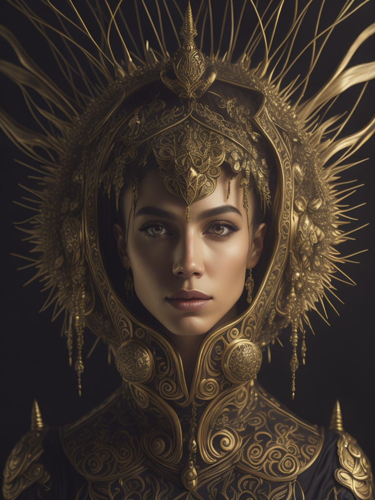 artistry celebrates the essence of contemporary culture through the creation of sublime imagery. Behold an airbrushed composition depicting the Zirckton on the exotic planet Zappi, evoking the spirit of neo-pop surrealism with dazzling golden tones, splendid comic art elements, and fine nouveau style. Witness emotive faces full of elegance and grace that capture the imagination and evoke the deepest of emotions