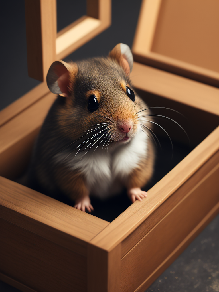 hamster in a box