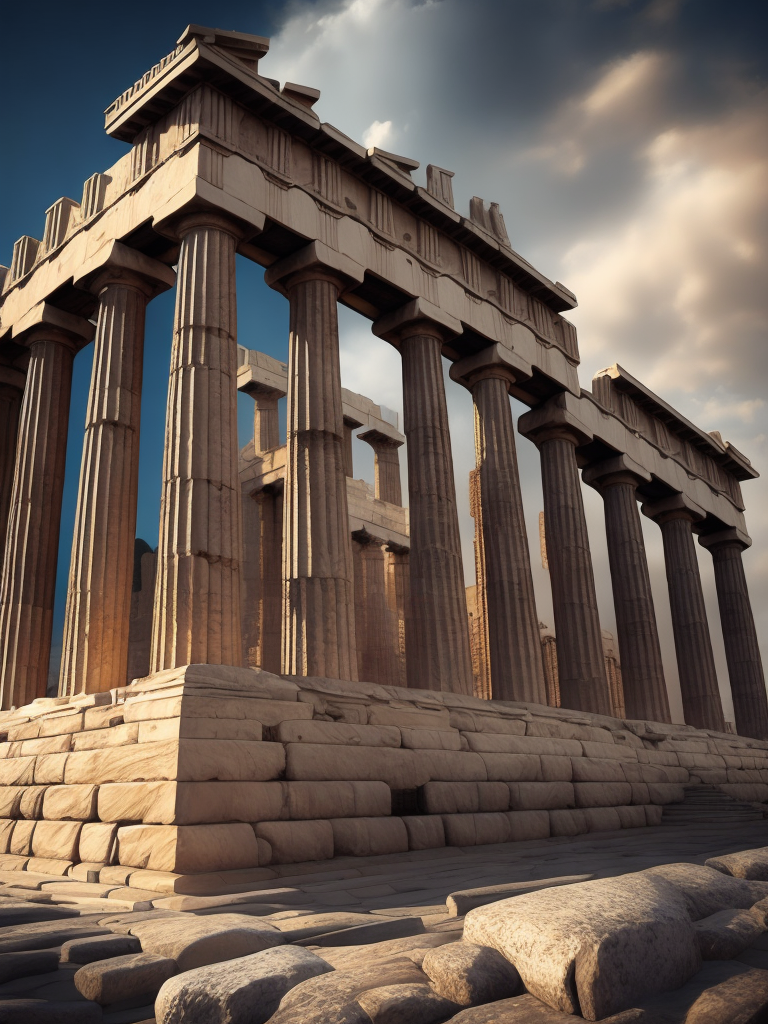 acropolis depth of view sunny stunning architecture cityscape urban photography greek landmarks photographic art athens parthenon