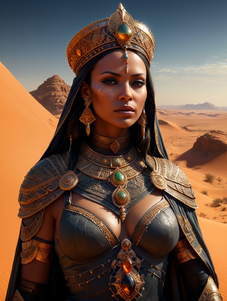 Queen of Sahara desert