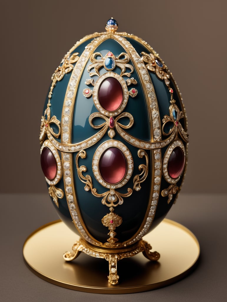 building facade Faberge egg style, jewelry, gems, imperial, luxury