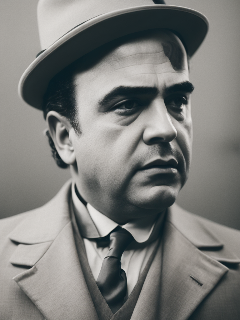 Al Capone American gangster, rare photo