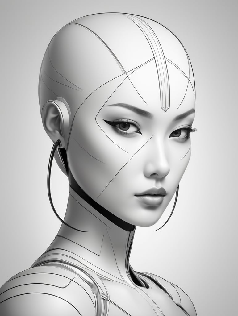 draw a single human stylistic line character