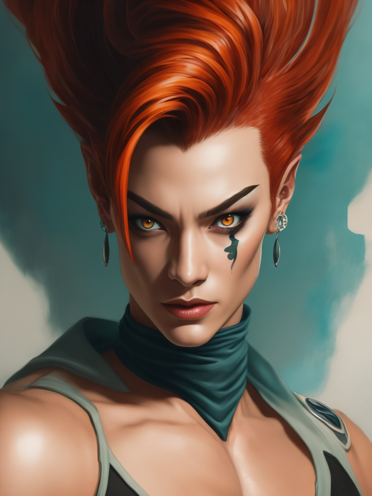 realistic hisoka from hunter x hunter as a mortal kombat character