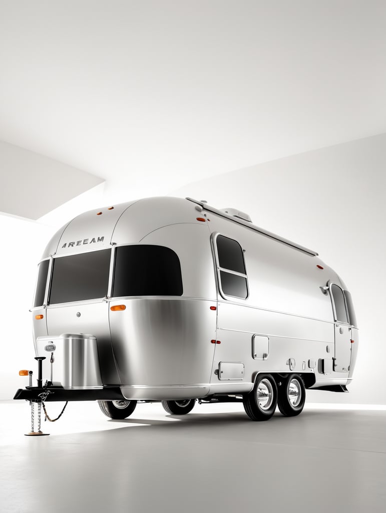 Futuristic airstream trailer