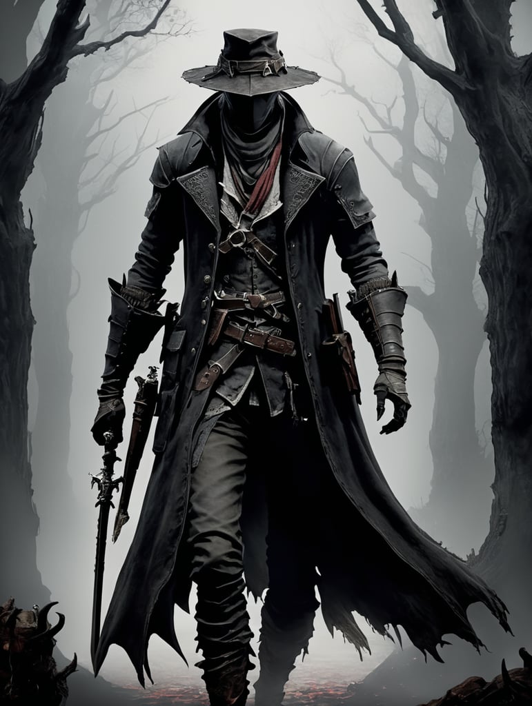 Bloodborne hunter dark fantasy