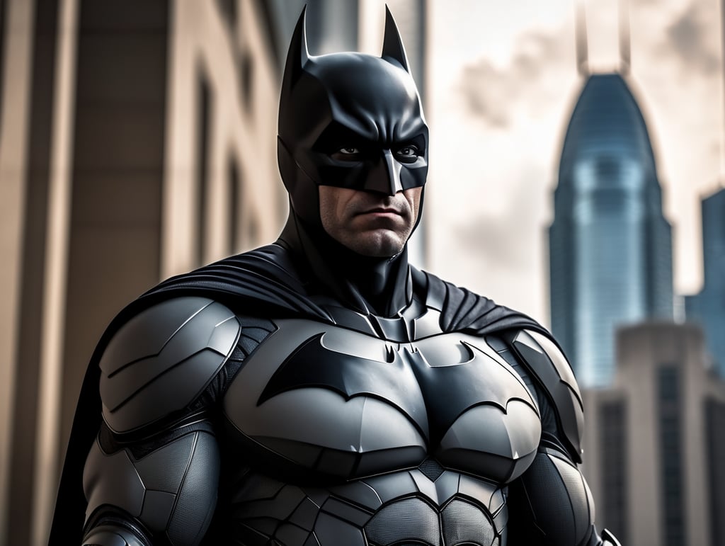 batman on building standing