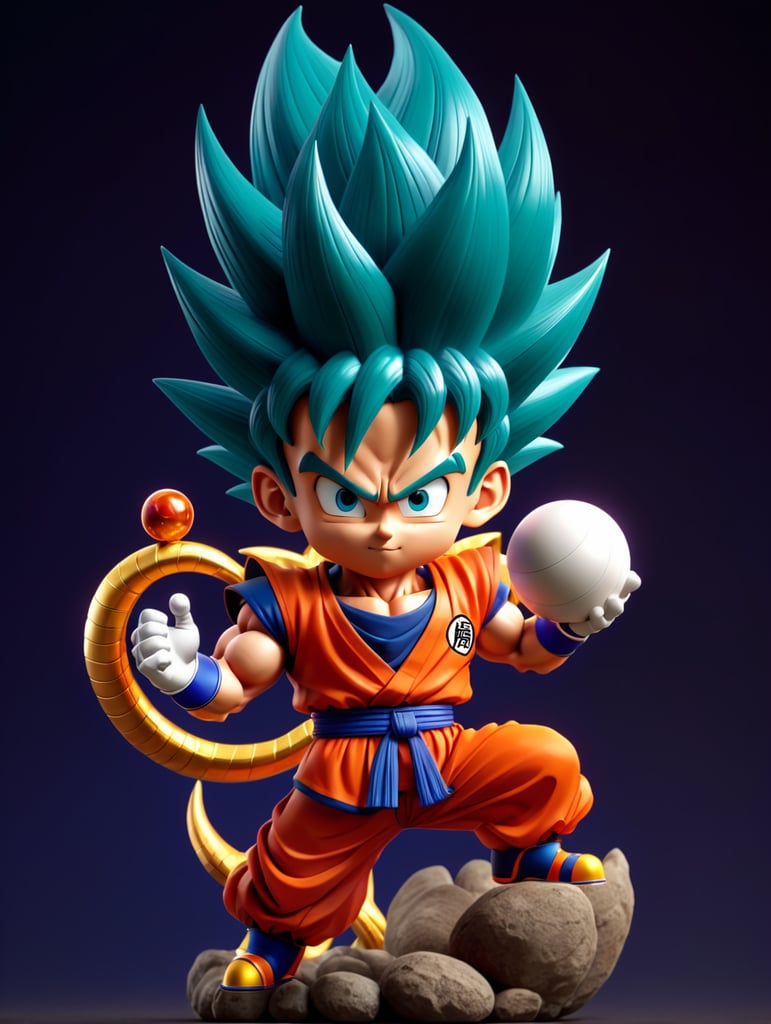 Generate dragon ball characters with powerful forms