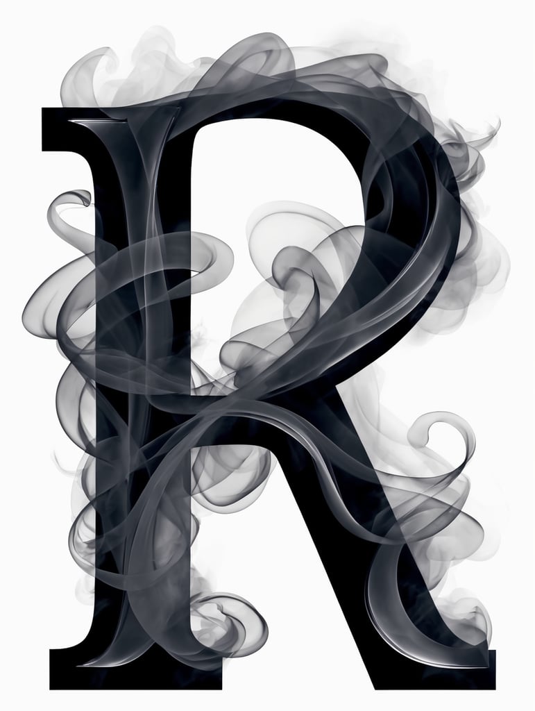 smokey letters, R