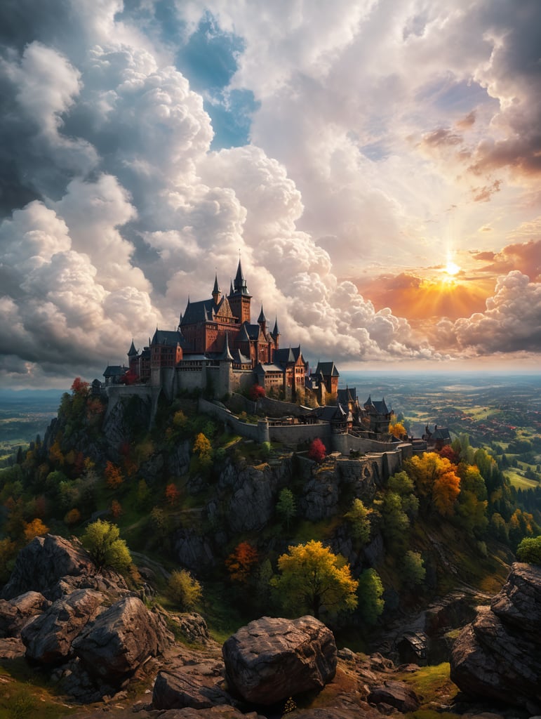 Very attractive cloudy background with vibrant color