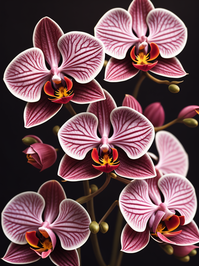 красивые цветы яркие пятнишки розовые орхидеи