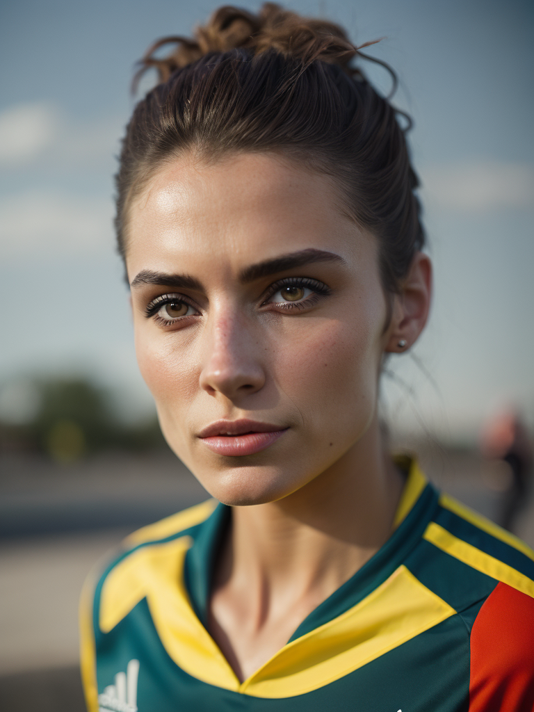 Portrait of a Women Soccer Player, Fifa Women's World Cup, Dennmark