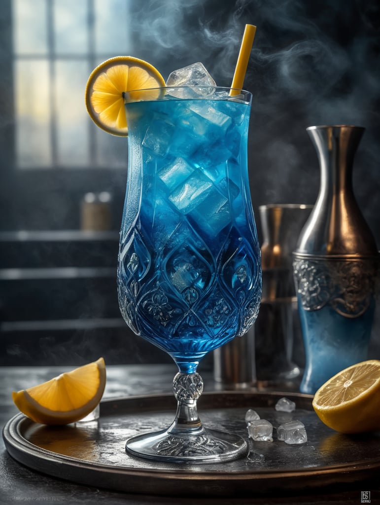 Cocktail blue mist