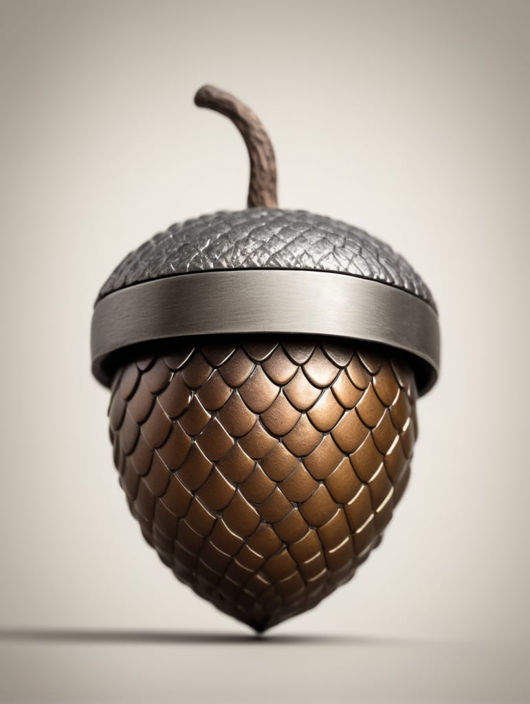 acorn made of metal