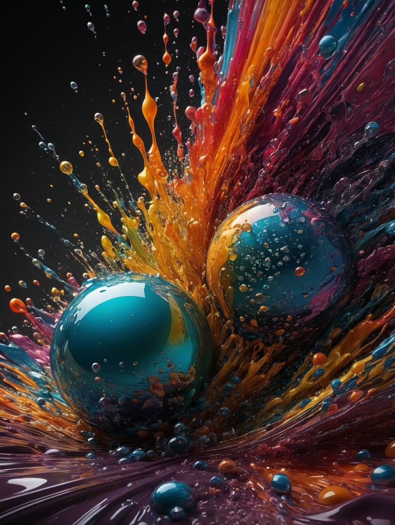 fluid splash , fluid droplet, as optical illusion, glowing colours, dimensional multilayering ,3d render , 3d perspective, unsplash, colourpop, 500 mp uhd , ultra intricate and insanely detailed --q5