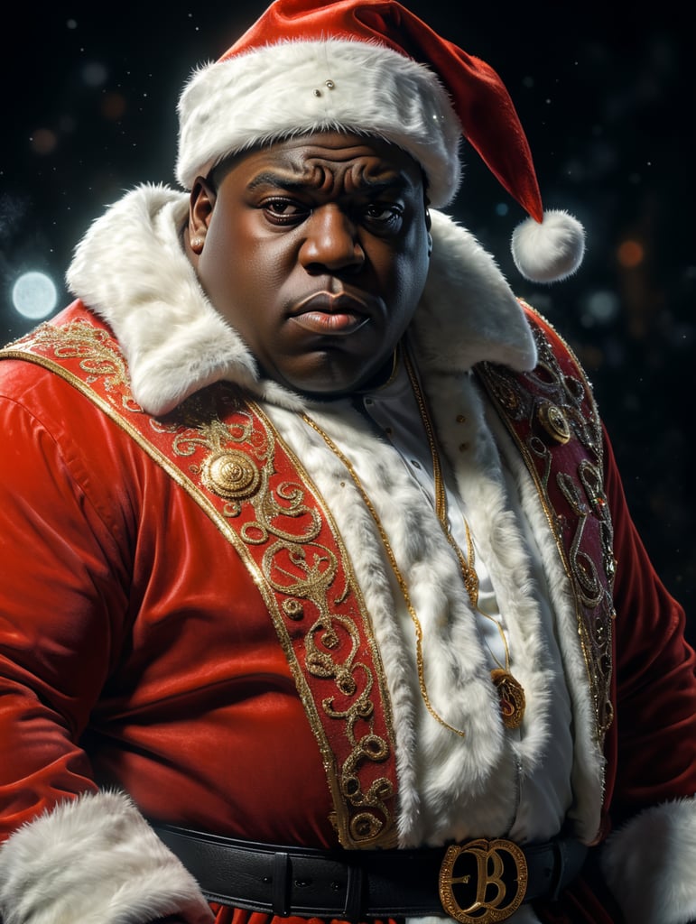 Notorious B.I.G as santa claus