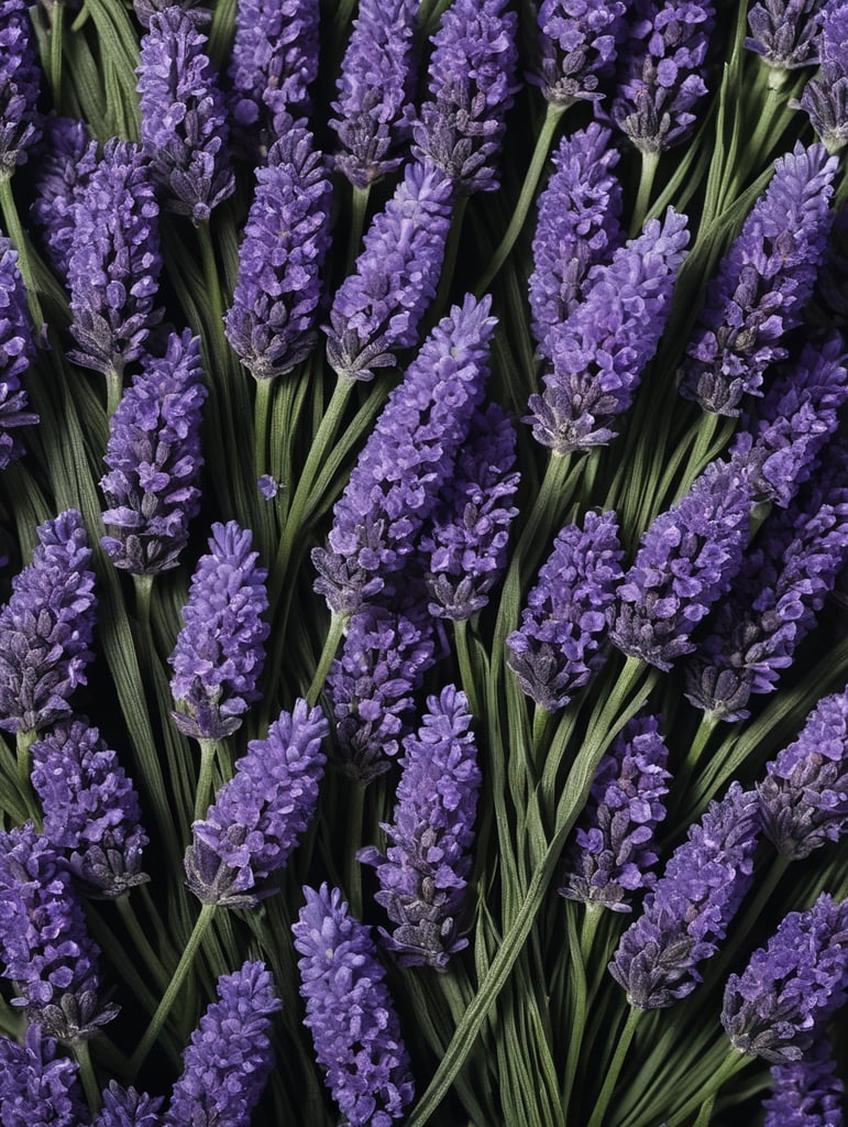 collage of lavender flowers like magazine clippings