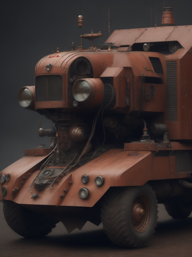 красная машина