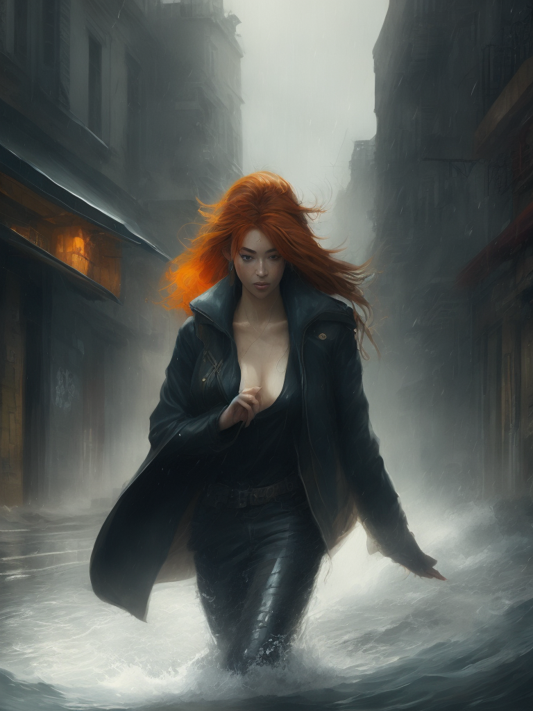 dramatic photo, Doksuri typhoon, rain, bed weather, dark colours