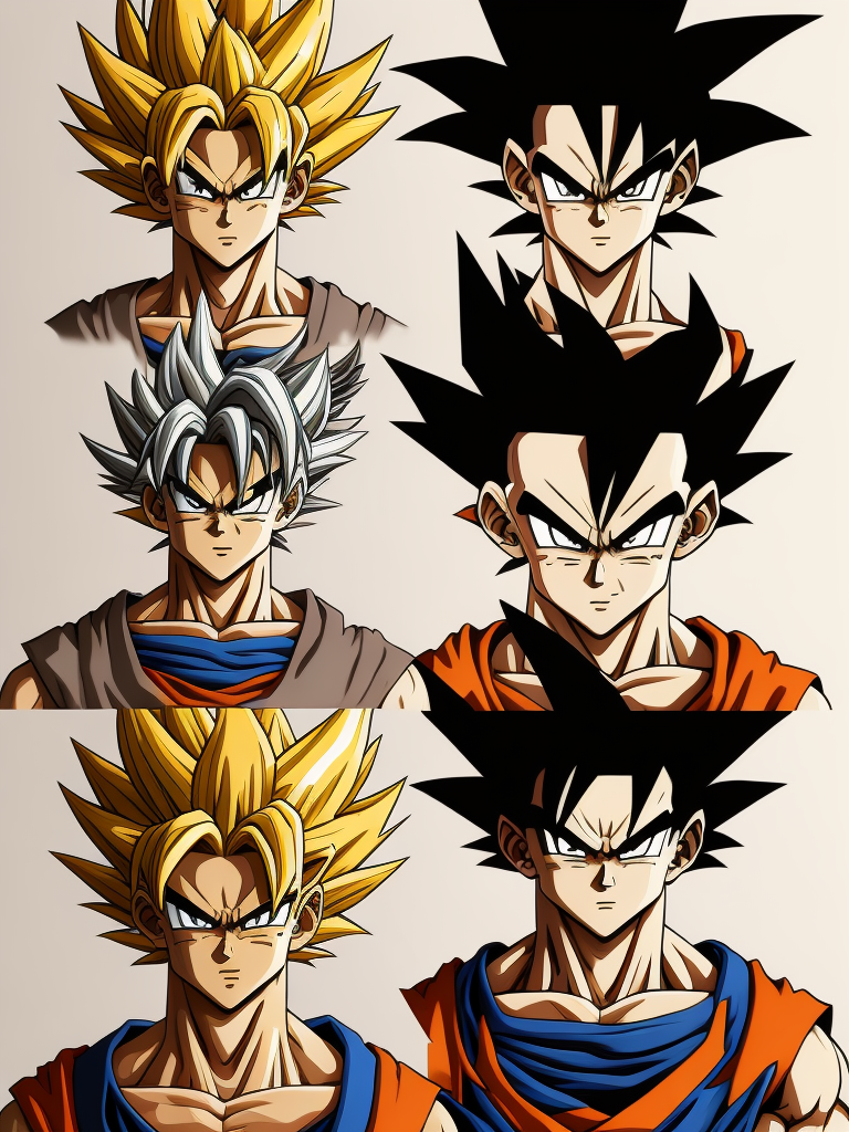 Goku Mid - Dragon Ball Z Characters Drawing