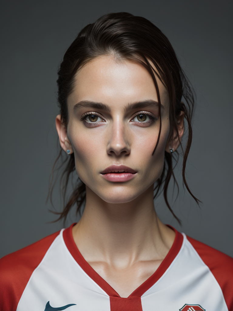 portrait of a women, a soccer player, soccer women's world cup 2023