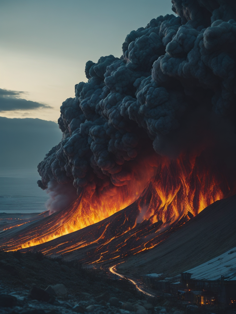 Icelandic volcano eruption