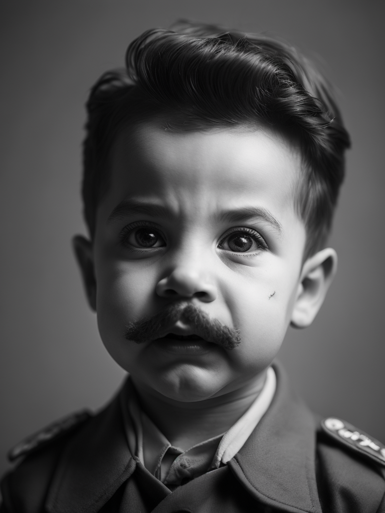 portrait of Joseph Stalin as a kid, 6 month old, happy emotions on his face