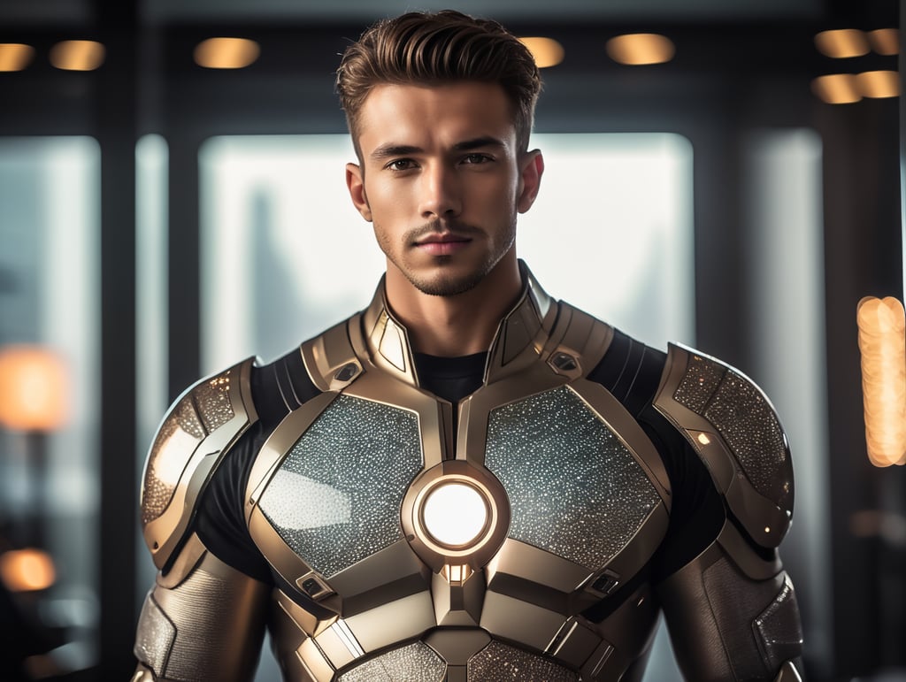 guy from the future with flashy clothing