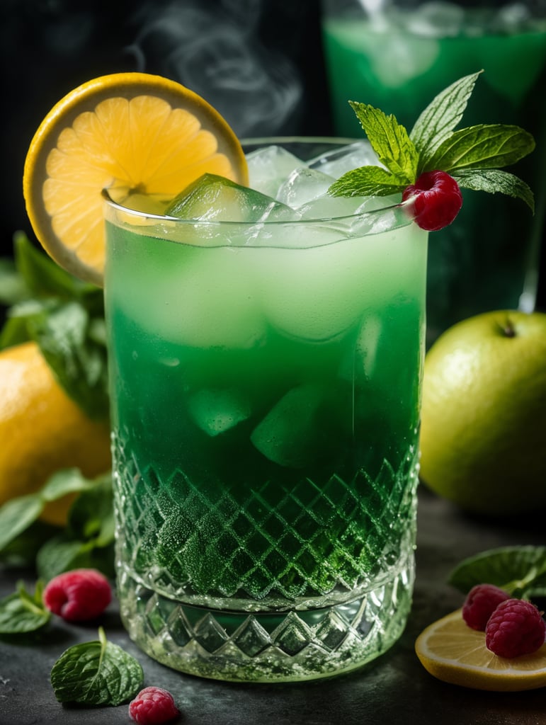 Cocktail green mist