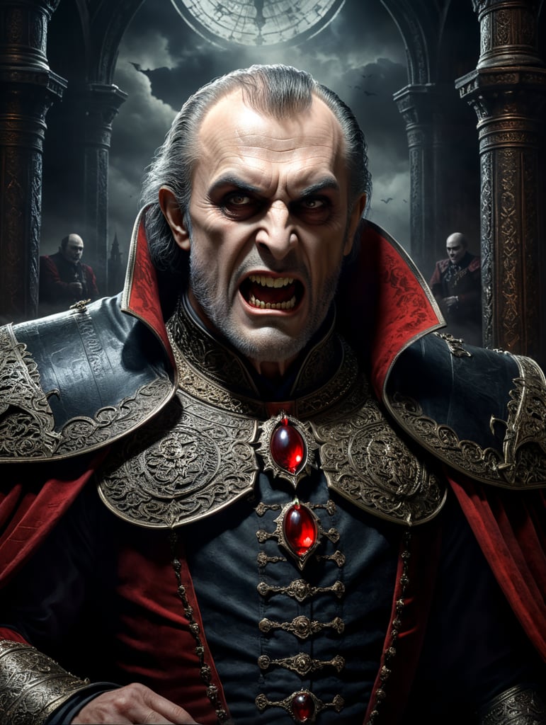 Majestic Drakula, "the Return of the Vampire" text on poster