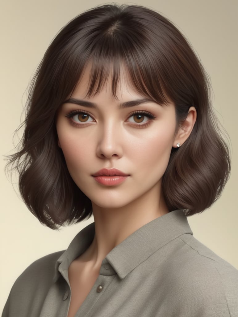 Generate a woman image realistic