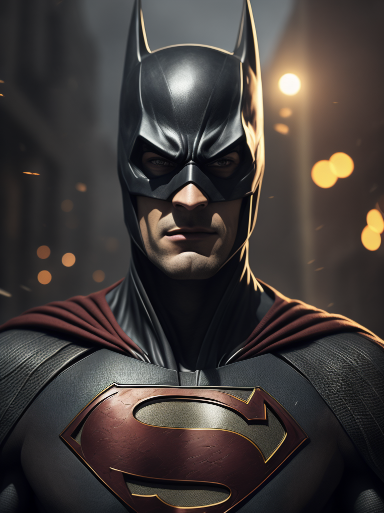 batman with superman suit