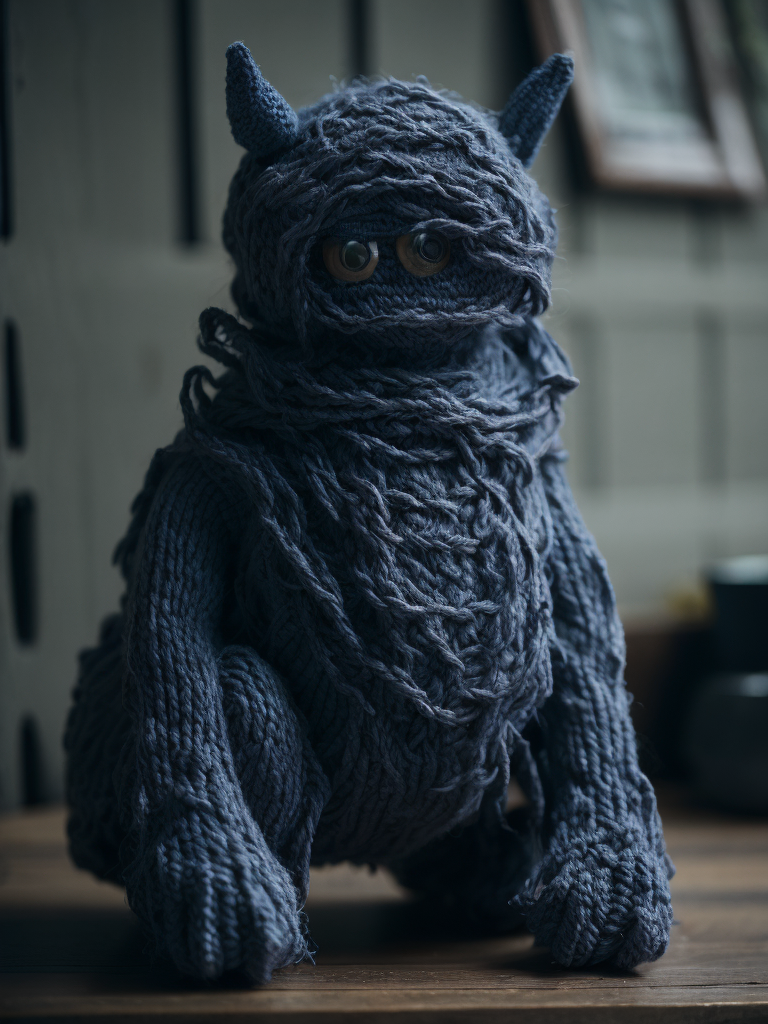 knitted monster