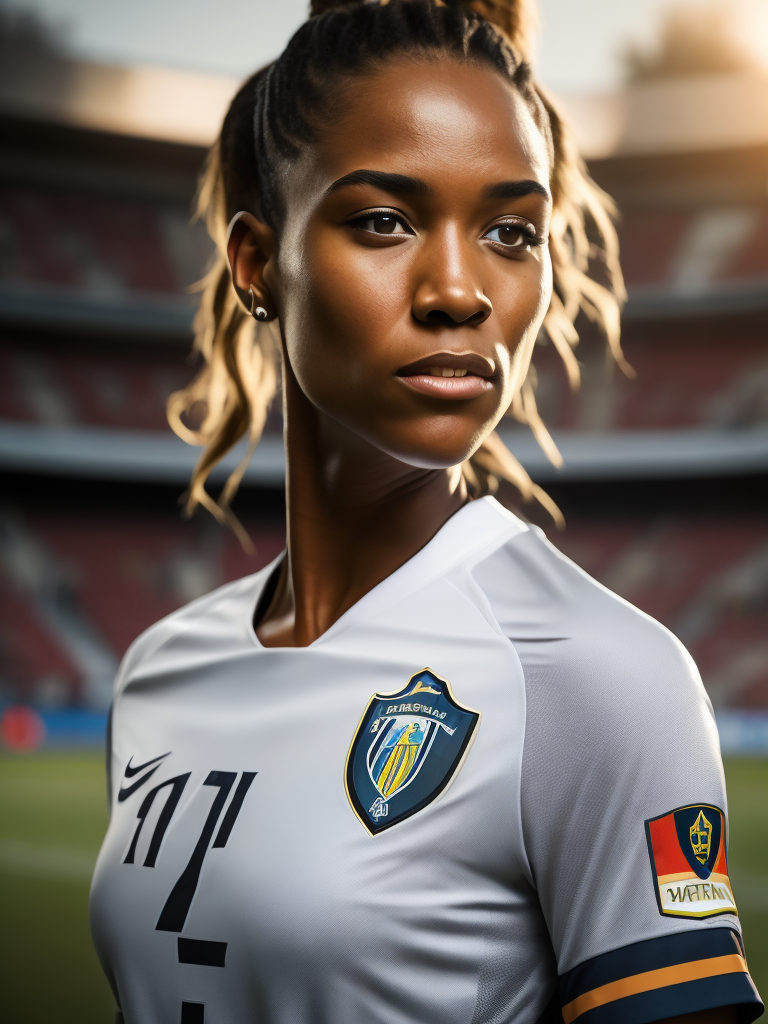 Epic Portrait of a Women Soccer Player, Fifa Women's World Cup, South Africa