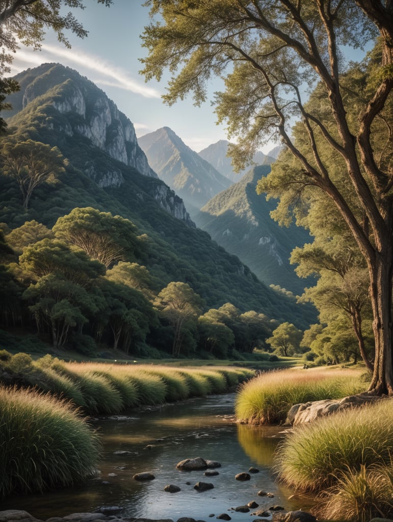 Premium Free ai Images | beautiful scenery