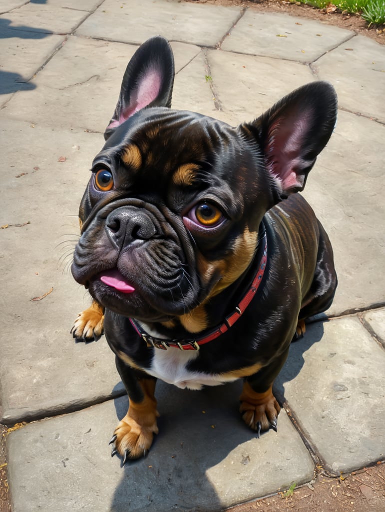 Frenchie world French bulldog Happy Park Vibrant colors