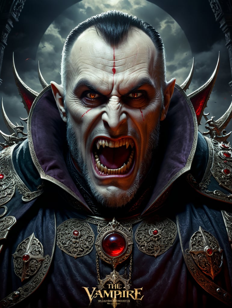 Majestic Drakula, "the Return of the Vampire" text on poster