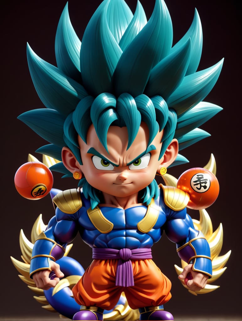 Generate dragon ball characters with powerful forms