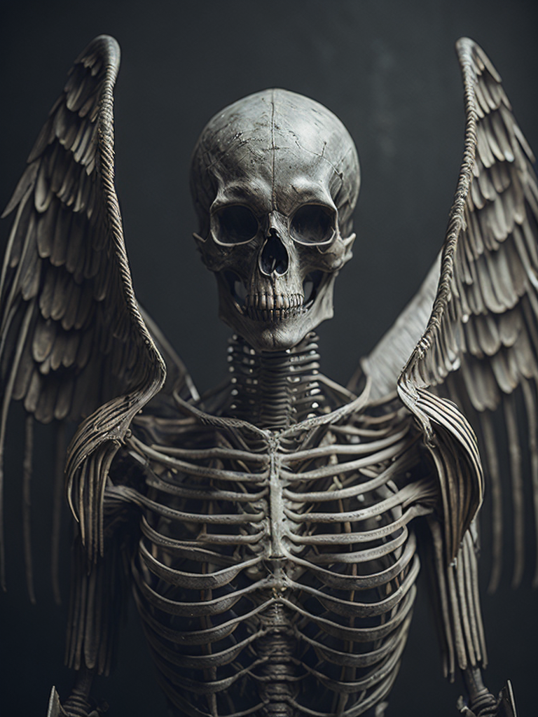 Skeleton angel of death by agostino arrivabene