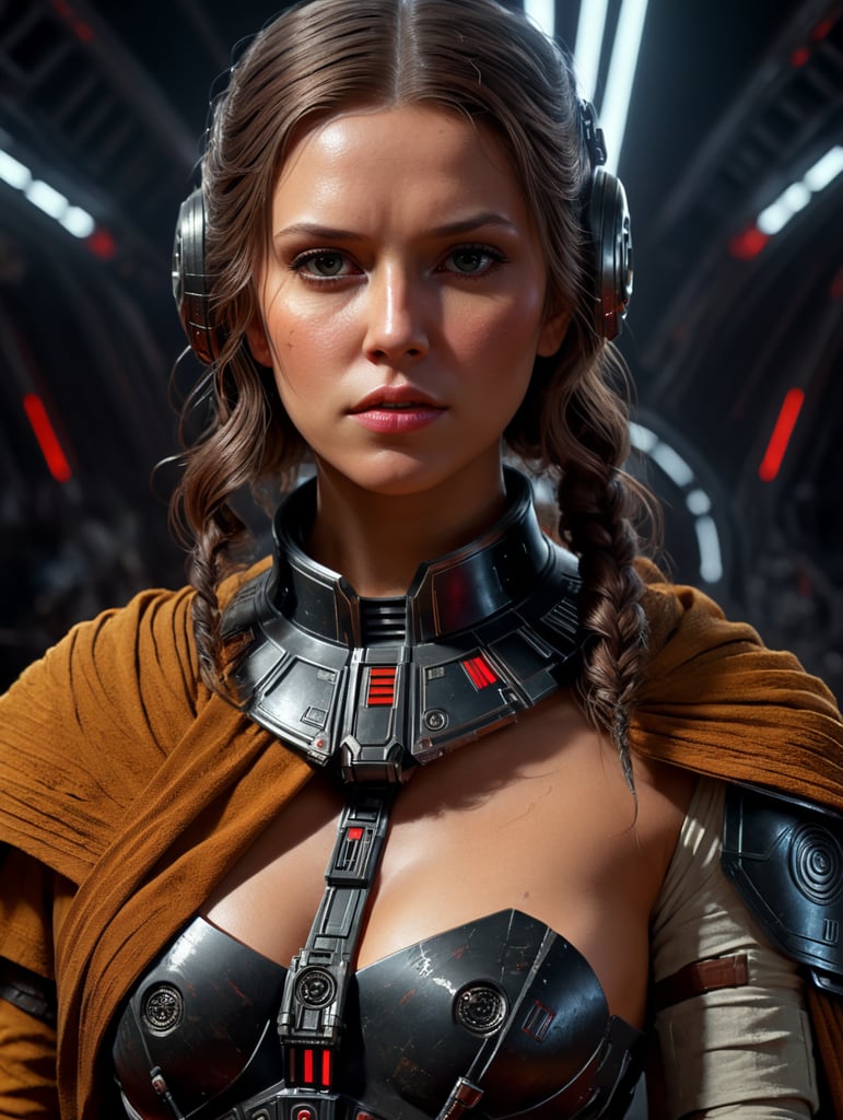 A female Star Wars character.