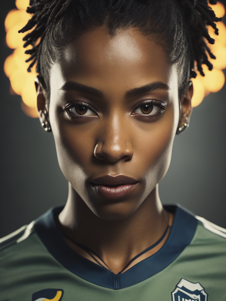 Epic Portrait of a Women Soccer Player, Fifa Women's World Cup, South Africa