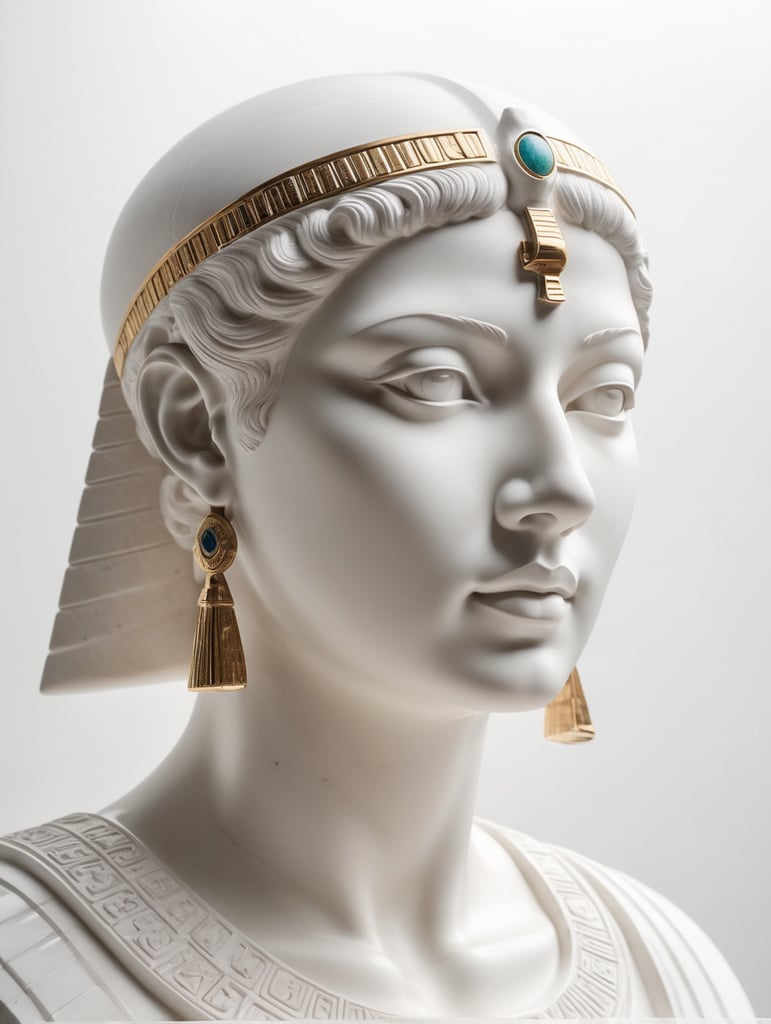 Cleopatra marble statue