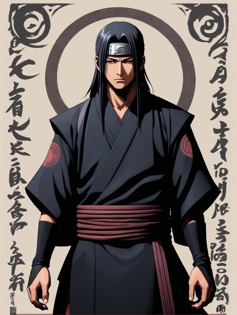 Darkness itachi ucicha hokage style