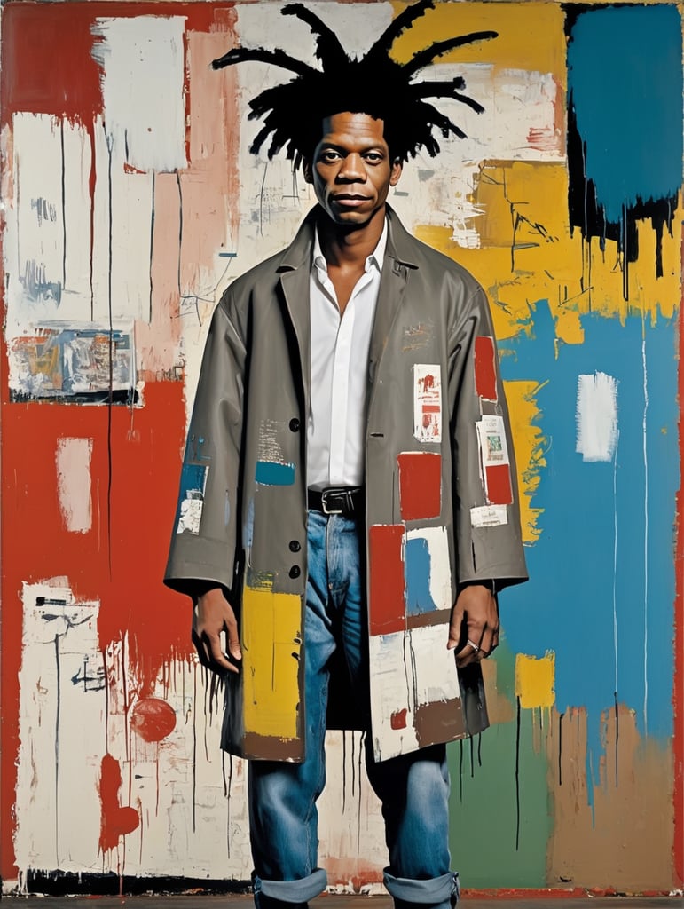 Jean-Michel Basquiat large coats of paint, great painting gestures
