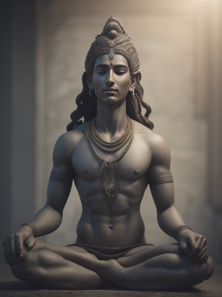 शिव ध्यान करते हैं