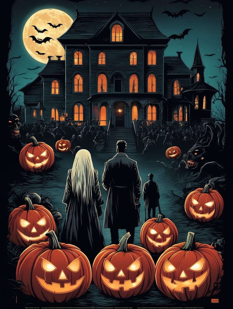 Night of Horrors Halloween Poster